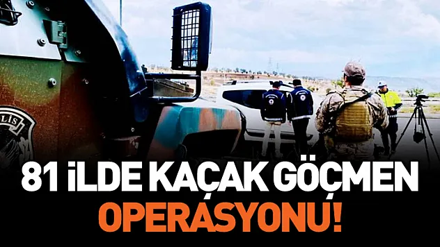 81 İlde düzensiz göçe büyük denetim