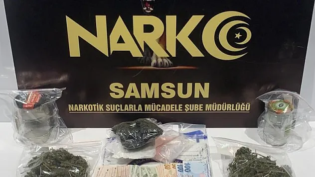 Samsun'da 2 kişi uyuşturucu ticaretinden gözaltında