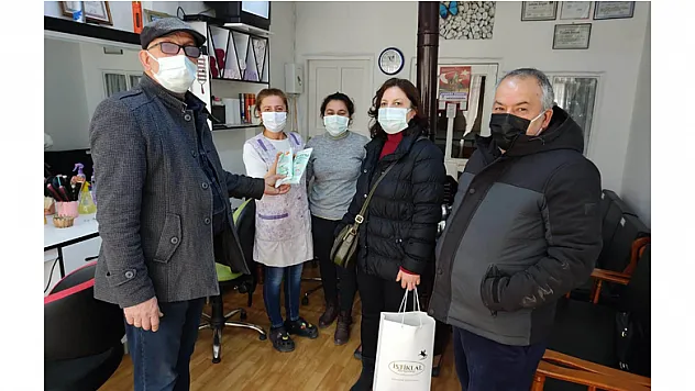 Esnaf odasından berber ve kuaföre denetim