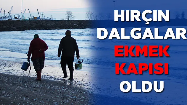 Hırçın dalgalar onlara ekmek kapısı oldu  