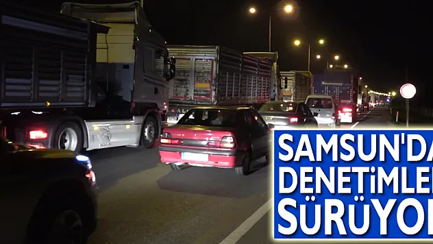 Samsun'da denetimler sürüyor