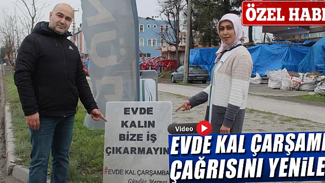 'EVDE KAL'  MEZAR TAŞI İLE TEKRAR ÇAĞRI YAPTI