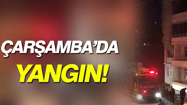 Çarşamba'da Yangın