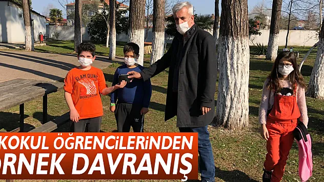 İLKOKUL ÖĞRENCİLERİNDEN ÖRNEK DAVRANIŞ