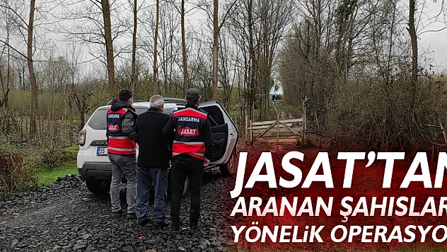 Jasat'tan aranan şahışlara yönelik operasyon