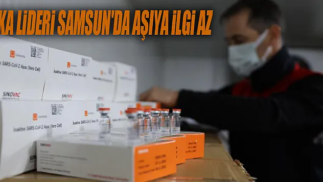 Vaka lideri Samsun'da aşıya ilgi az: Randevu yüzde 45 civarında