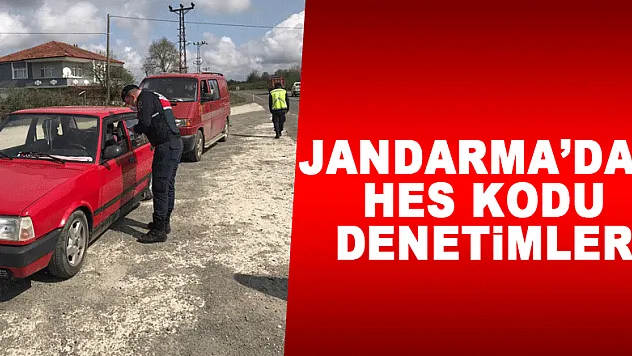 Jandarma'dan HES kodu denetimleri