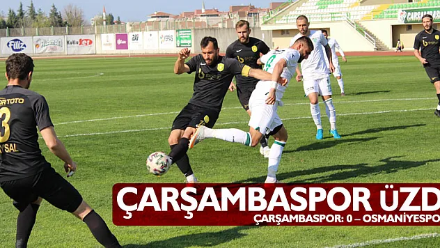 Çarşambaspor üzdü: 0-2