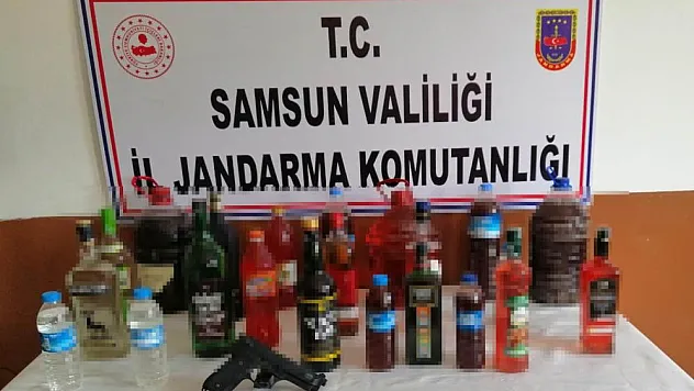 Jandarmadan kaçak içki operasyonu: 1 gözaltı