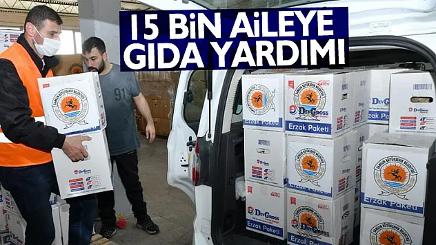 Samsun'da 15 bin aileye gıda yardımı