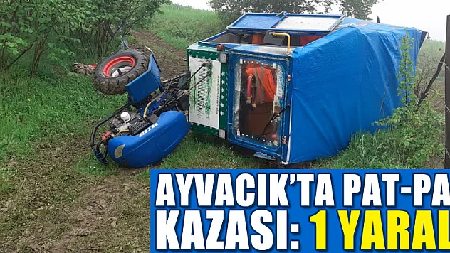 Ayvacık'ta Pat-Pat Kazası: 1 YARALI