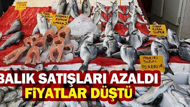 Balık satışları azaldı fiyatlar düştü
