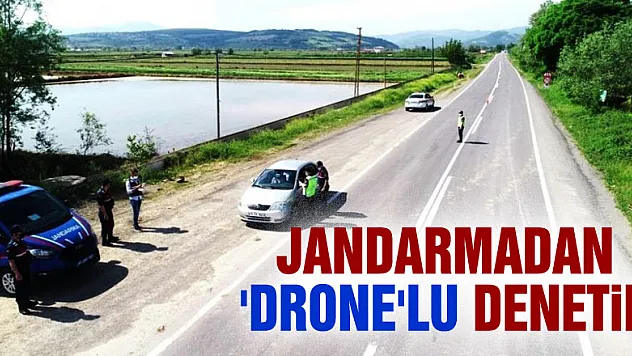 Jandarmadan 'drone'lu denetim