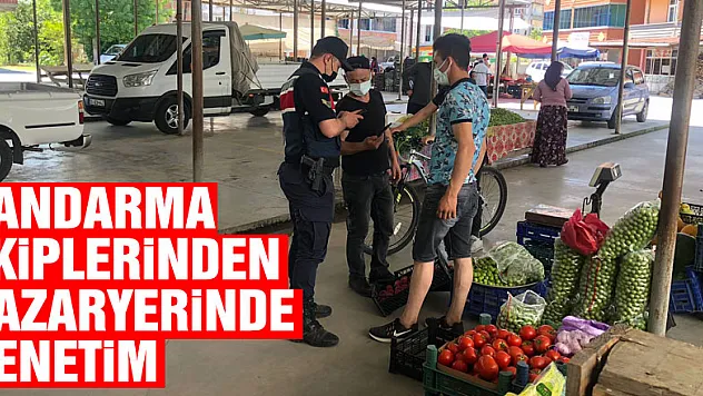 Jandarma Ekiplerinden Pazaryerinde Denetim