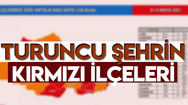 Turuncu şehrin kırmızı ilçeleri