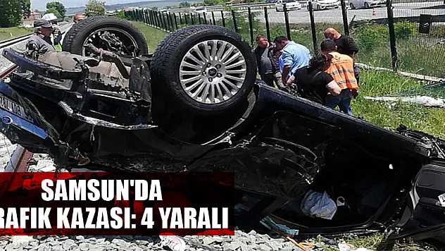 Samsun'da trafik kazası: 4 yaralı