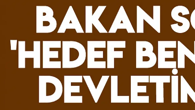 Bakan Soylu: 'Hedef ben değil, devletimizdir'