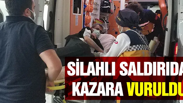 Silahlı saldırıda kazara vuruldu