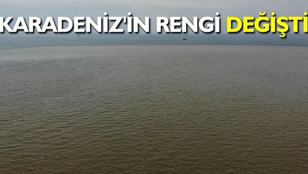 Karadeniz'in rengi değişti