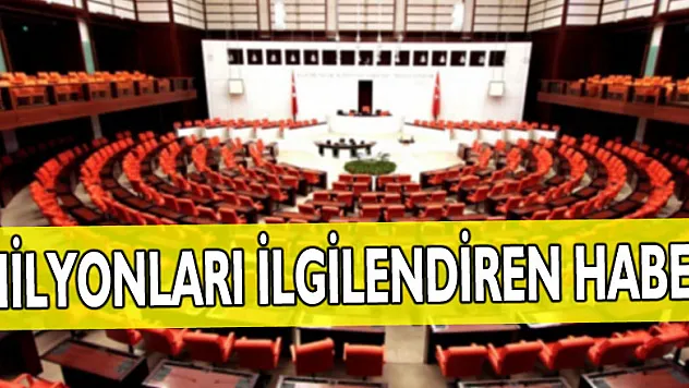 Vergi cezalarını, sigorta primlerini içeren Bazı Alacakların Yeniden Yapılandırılmasına İlişkin Teklif kabul edildi