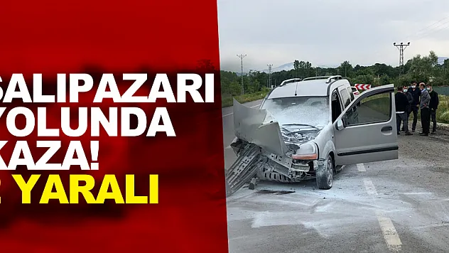 SALIPAZARI YOLUNDA KAZA! 2 YARALI
