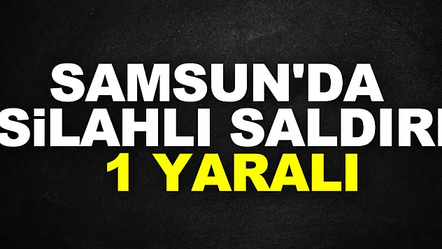 Samsun'da silahlı saldırı: 1 yaralı