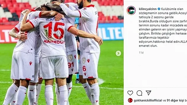 Samsunspor'da 1 ayrılık daha kesinleşti 