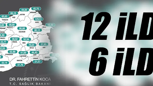 Karadeniz'de 12 ilde vaka sayıları düştü, 6 ilde arttı