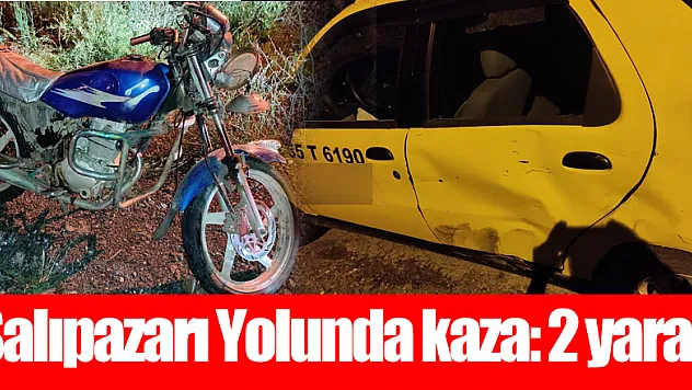 Salıpazarı Yolunda kaza: 2 yaralı