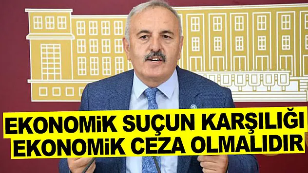 EKONOMİK SUÇUN KARŞILIĞI EKONOMİK CEZA OLMALIDIR