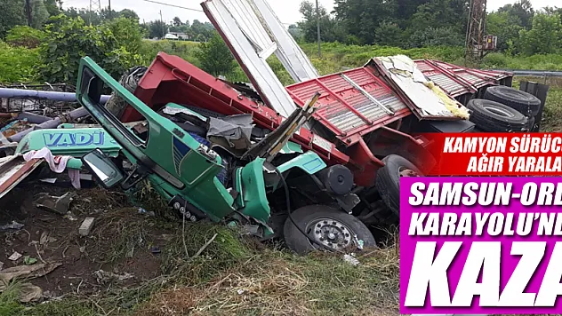 Samsun-Ordu Karayolu'nda Kaza