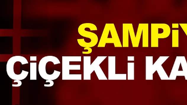 Şampiyonlara çiçekli karşılama