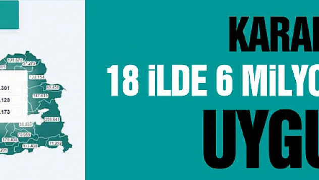 Karadeniz'de 18 ilde 6 milyon doza yakın aşı uygulandı