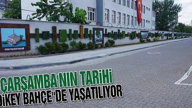 Çarşamba'nın tarihi 'Dikey Bahçe'de yaşatılıyor