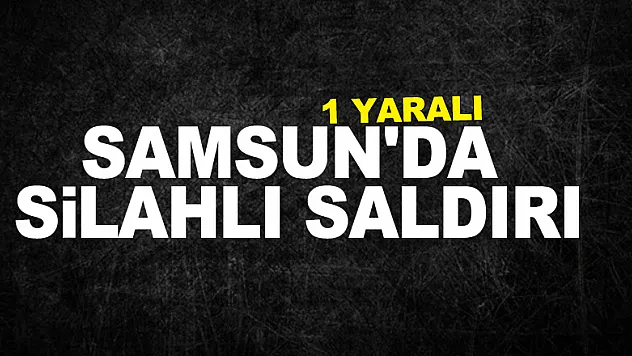 Samsun'da silahlı saldırı: 1 yaralı