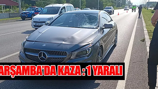 Çarşamba'da kaza: 1 yaralı 