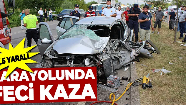 Samsun-Ordu Karayolu'nda trafik kazası: 5 yaralı