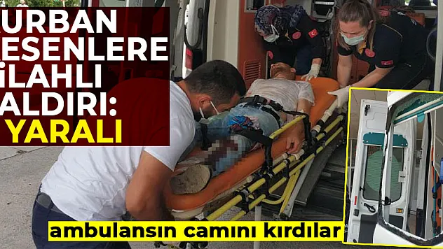 Kurban kesenlere silahlı saldırı: 2 yaralı