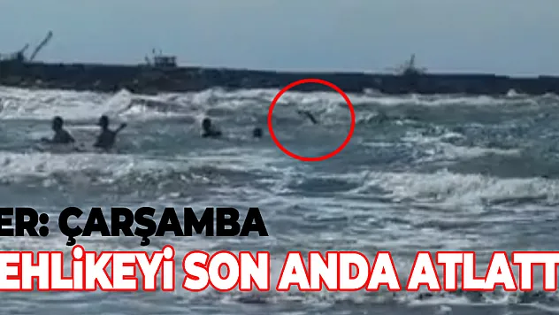 Tehlikeyi son anda atlattı!