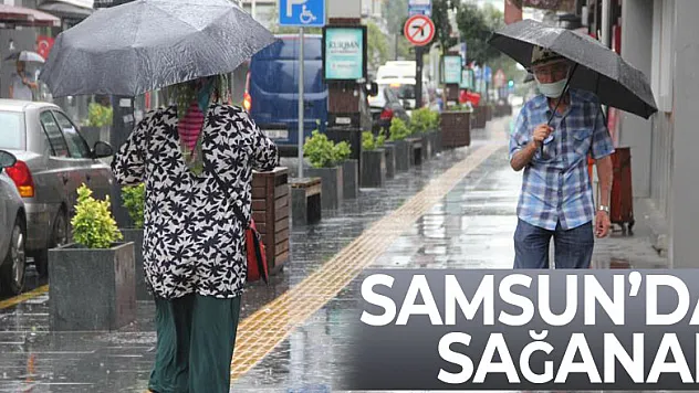 Samsun'da sağanak
