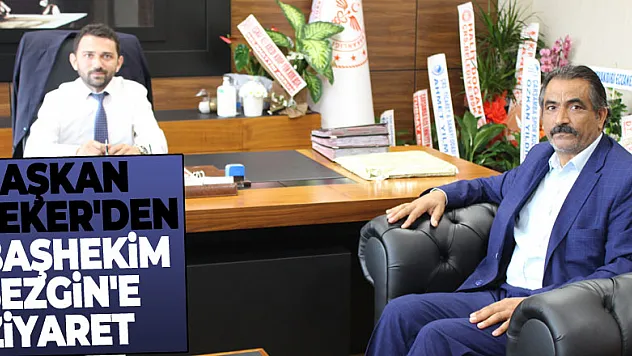 Başhekim Sezgin'e 'hayırlı olsun' ziyareti!