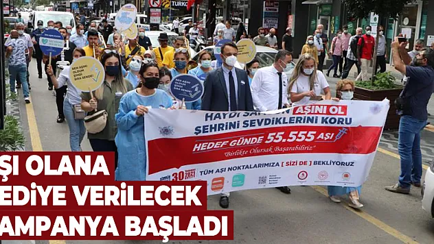 Samsun'da korona aşısı olana hediye verilecek kampanya başladı