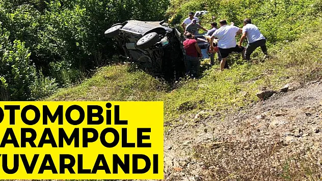 Samsun'da otomobil şarampole yuvarlandı: 2 ölü