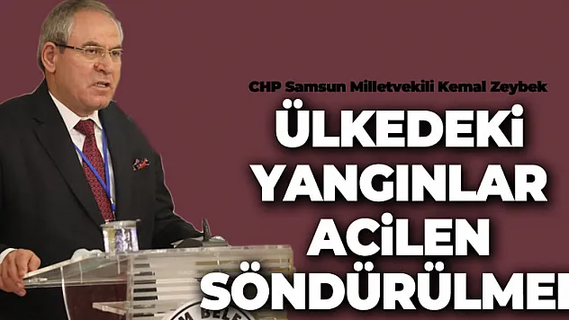 ÜLKEDEKİ YANGINLAR ACİLEN SÖNDÜRÜLMELİ