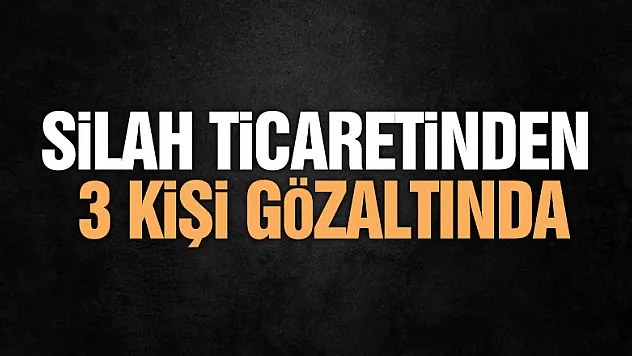 Samsun'da silah ticaretinden 3 kişi gözaltına alındı