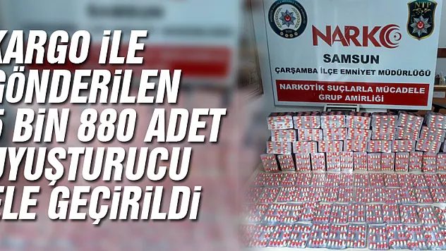 Kargo ile gönderilen 5 bin 880 adet uyuşturucu ele geçirildi