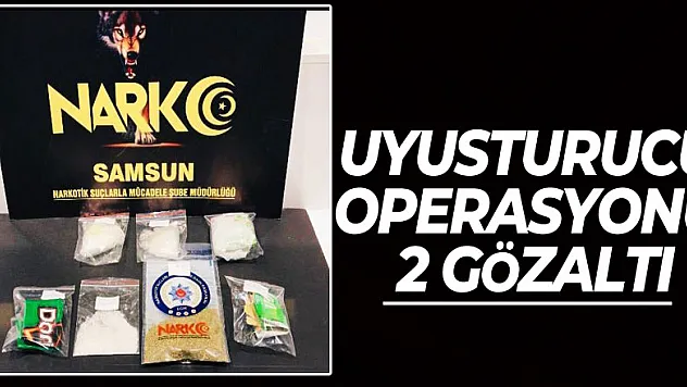 Samsun'dan uyuşturucu operasyonu: 2 gözaltı