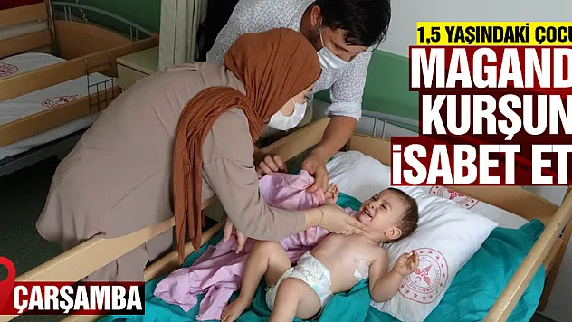 Parkta maganda kurşunu isabet eden 1,5 yaşındaki çocuk yaralandı