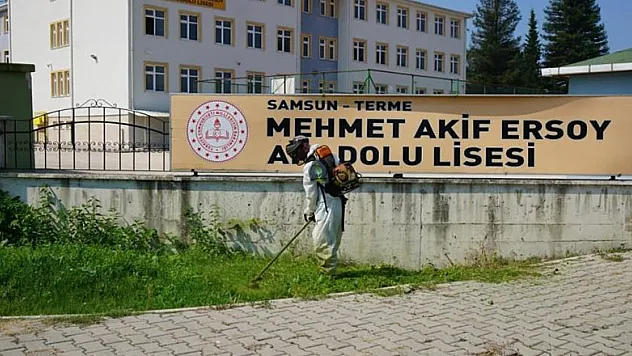 Terme Belediyesi'nden okullarda yüz yüze eğitim hazırlığı   