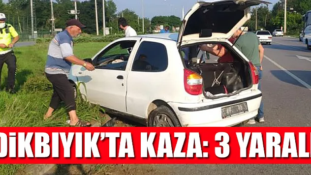 Dikbıyık'ta kaza : 3 yaralı